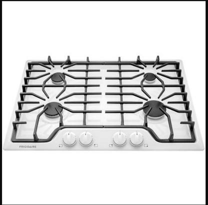 Frigidaire Cocina "CookTop" de gas de 30 pulgadas - Blanco Ffgc3026sw
