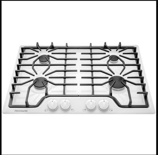 Frigidaire Cocina "CookTop" de gas de 30 pulgadas - Blanco Ffgc3026sw